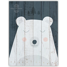 Панно с изображением медведя Creative Wood KIDS KIDS - 1  Мишка