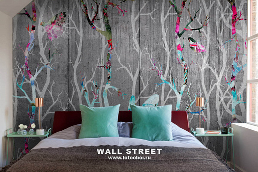 Фотообои в интерьере артикул Wonderland 9, WONDERLAND, Wall street